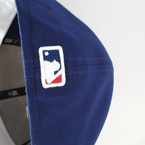 New Era 59Fifty  Los Angeles Dodgers Hat Fitted 8  Men Blue Thank You Jackie - Picture 5 of 10